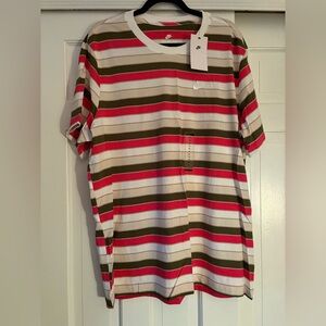 Nike striped xl short sleeve shirt